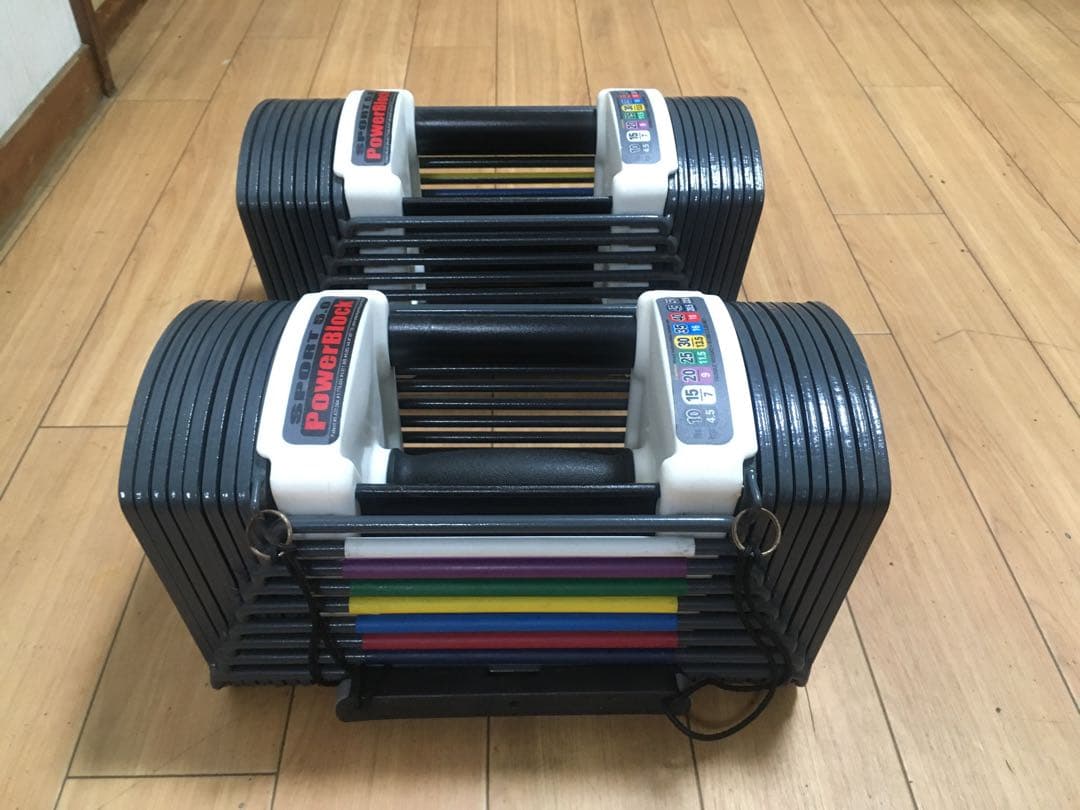 ①POWERBLOCK SPORT5.0パワーブロック ダンベル 23Kg×1個