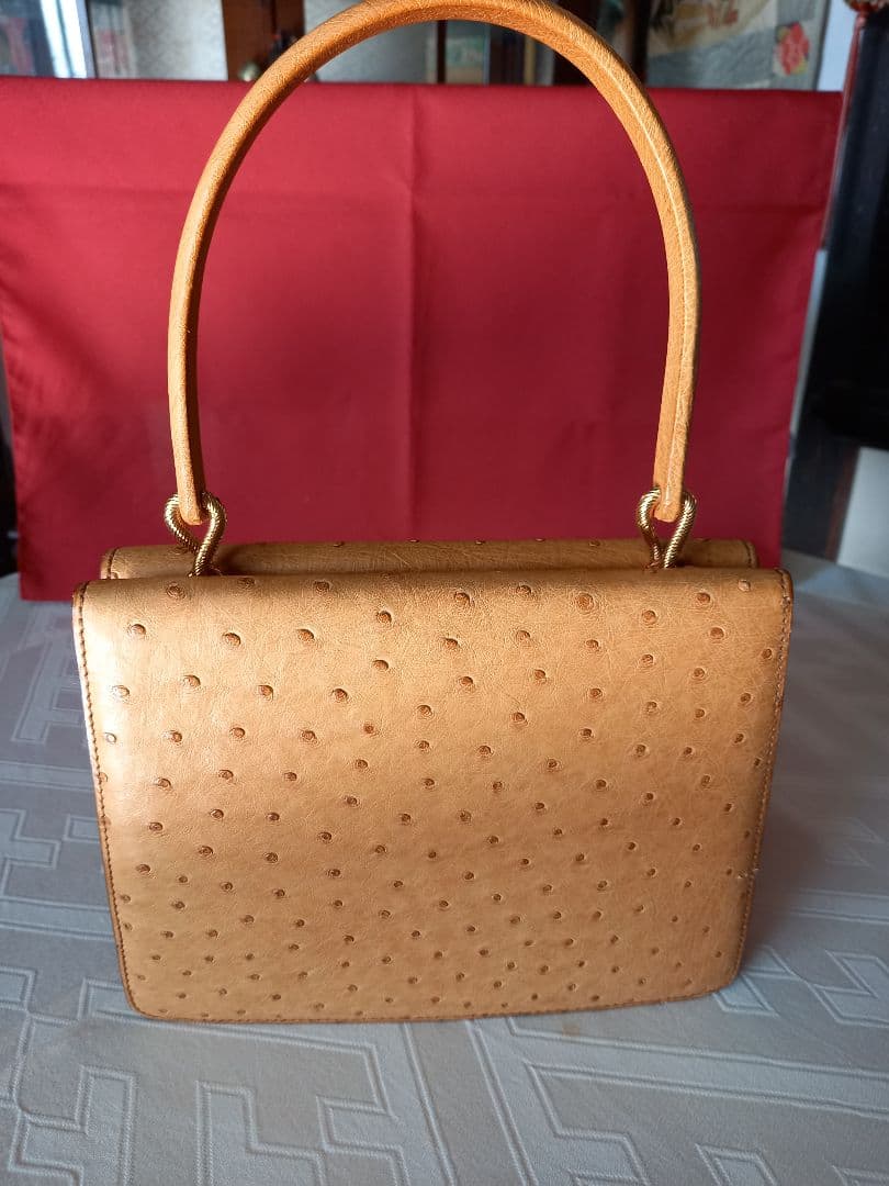 MORABITO　オーストリッチバッグ(ベージュ)