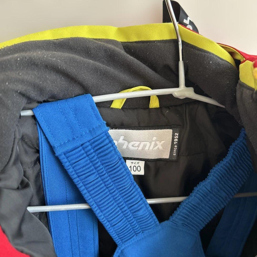 美品　　Phenix 子ども用スキーウェア 赤/青