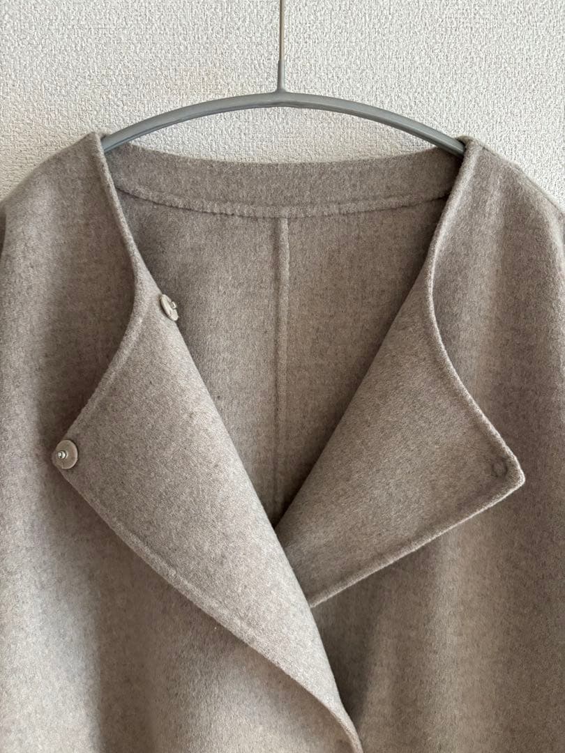 SLOBE IENA／HAMILTONダブルフェイスウールショートコクーンコート