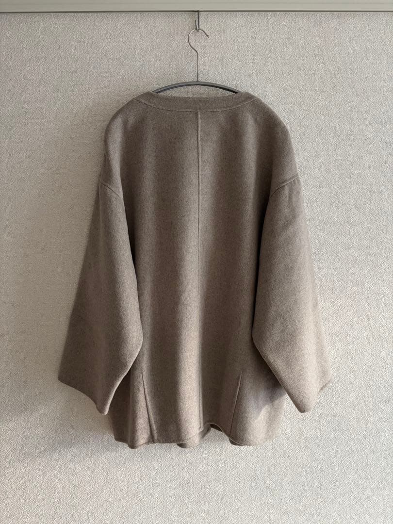 SLOBE IENA／HAMILTONダブルフェイスウールショートコクーンコート