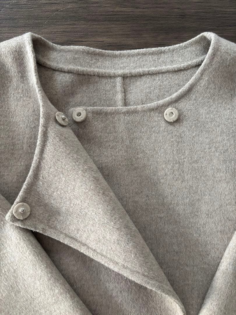 SLOBE IENA／HAMILTONダブルフェイスウールショートコクーンコート