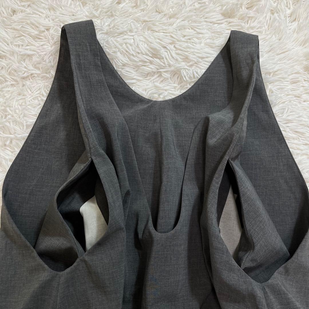 NO CONTROL AIR ジャンパースカート グレー ロングワンピース