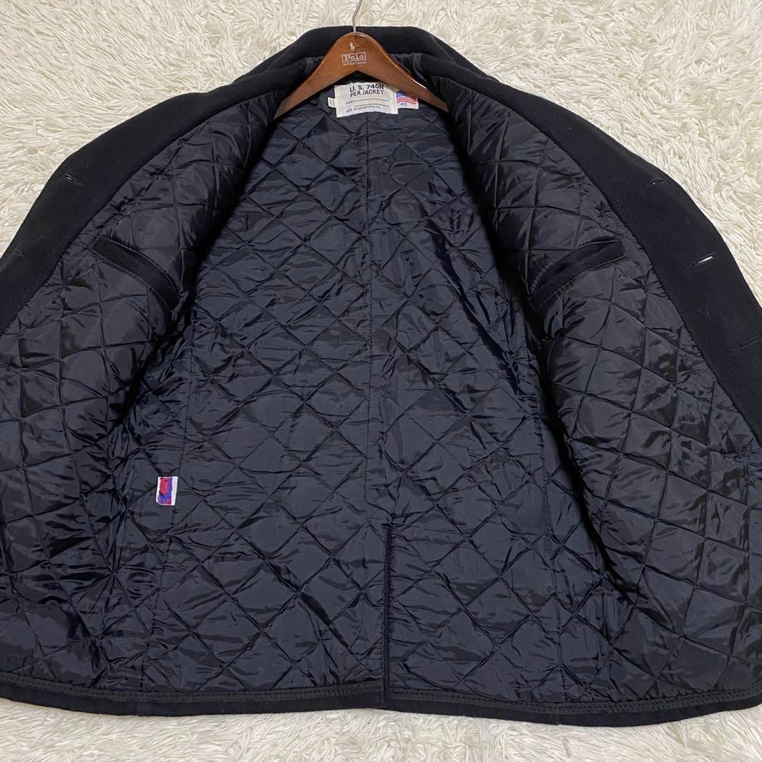 【極美品✨】Schott ピーコート USA製 U.S.740N 黒 40