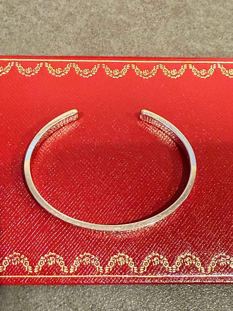Cartier ホワイトゴールド　ラブブレス　オープンタイプ　16