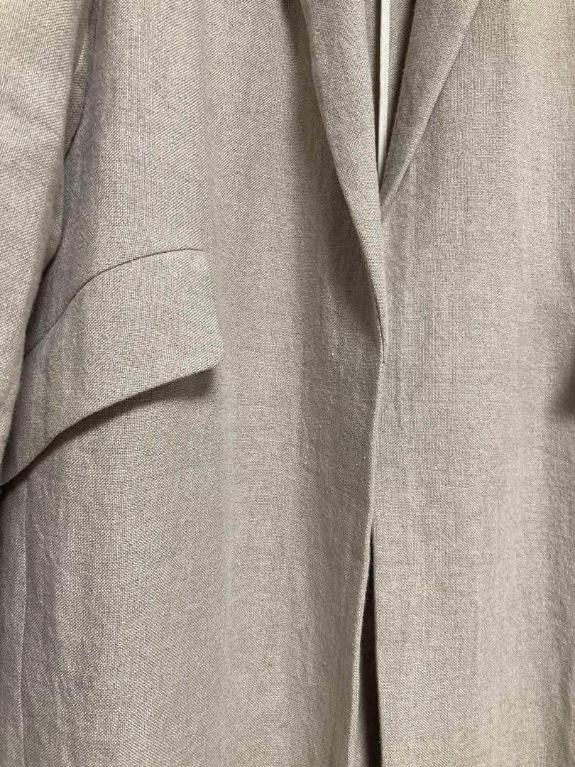 フラデリ　リネンロングコート　ベージュ　チェスターコート