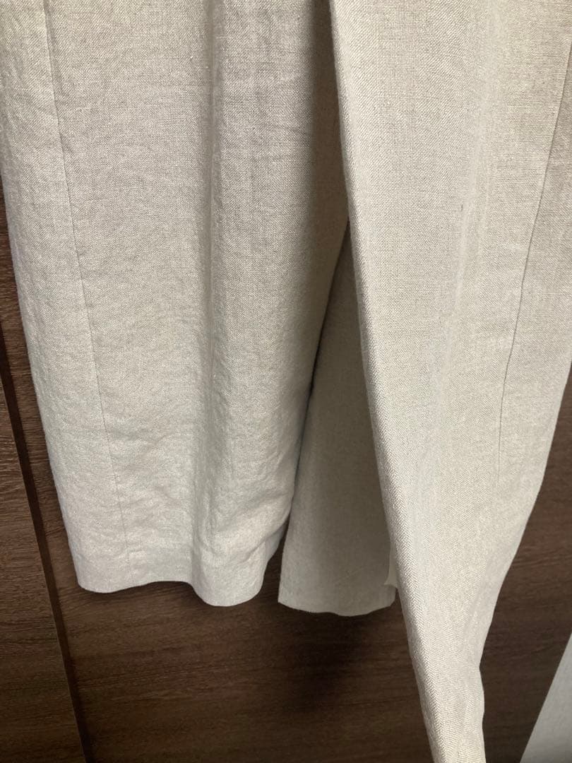 フラデリ　リネンロングコート　ベージュ　チェスターコート