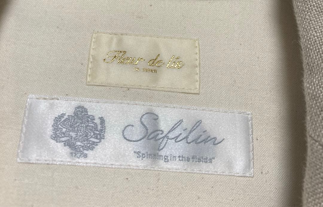 フラデリ　リネンロングコート　ベージュ　チェスターコート