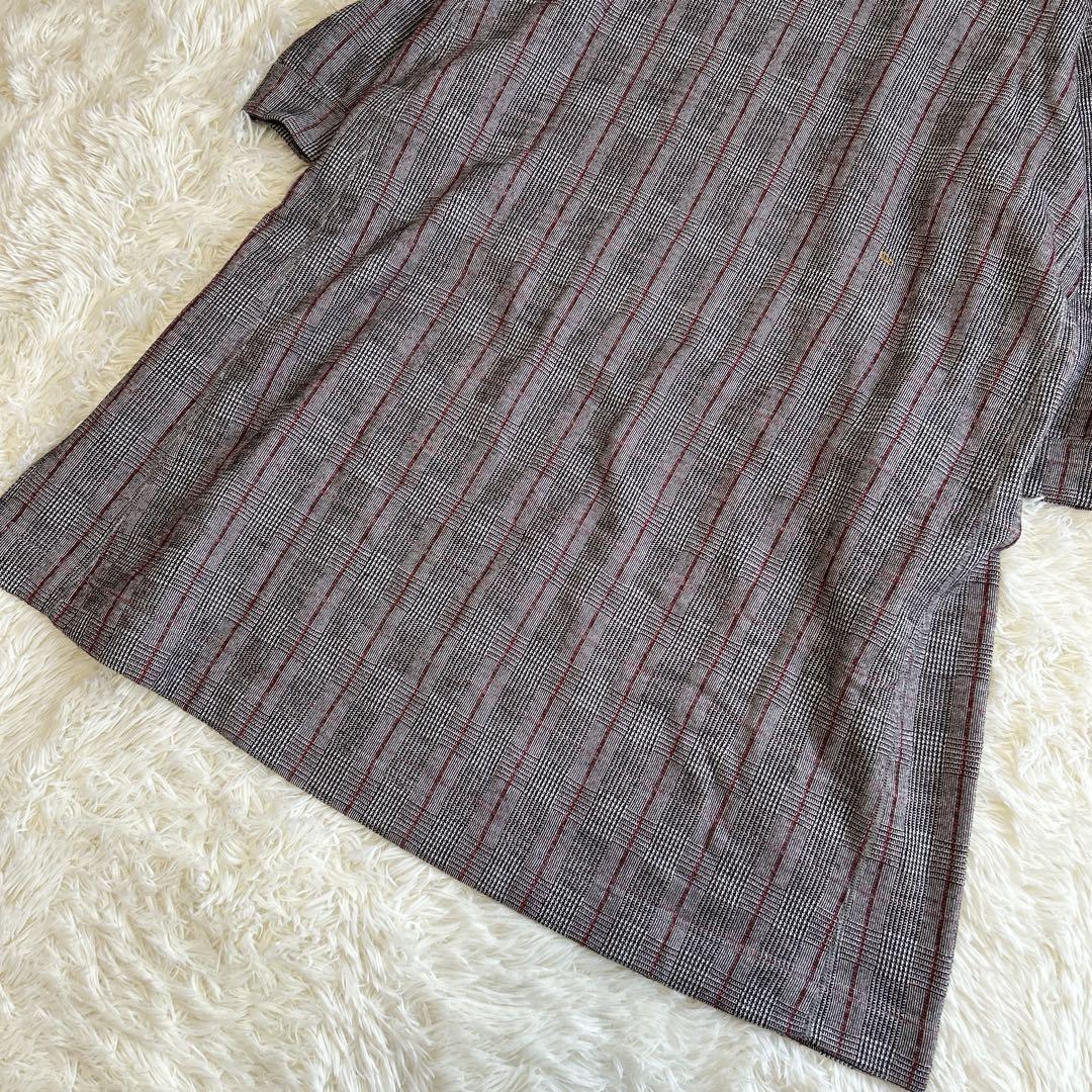 ⭐︎⭐︎⭐︎様　45R ジャージフラノ ワンピース ドレス グレンチェック 現行 近年