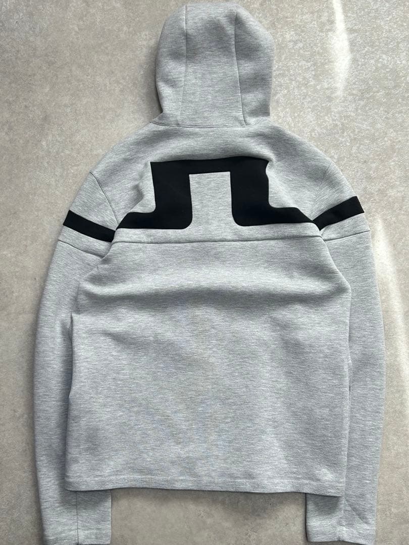 良品 ジェイリンドバーグ バックブリッジロゴストレッチフルジップゴルフパーカーL