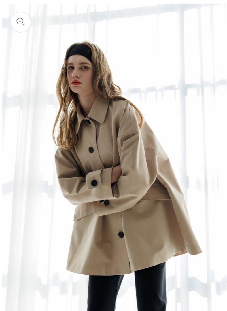 liten ベージュ トレンチコート