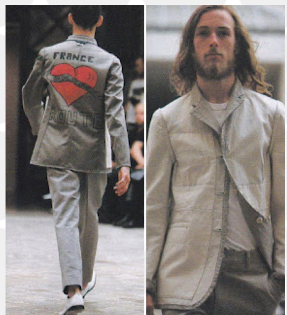 アーカイブ 希少品 コムデギャルソン オム プリュス プリントジャケット