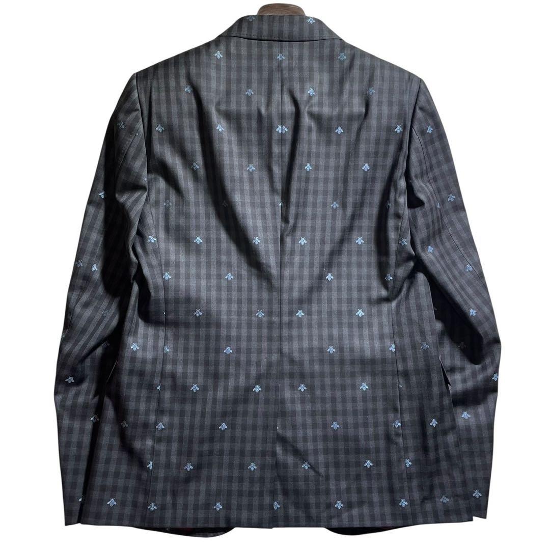 グッチ　現行！ミケーレ期　豪華ビー◎ スーツ セットアップ 50 XL