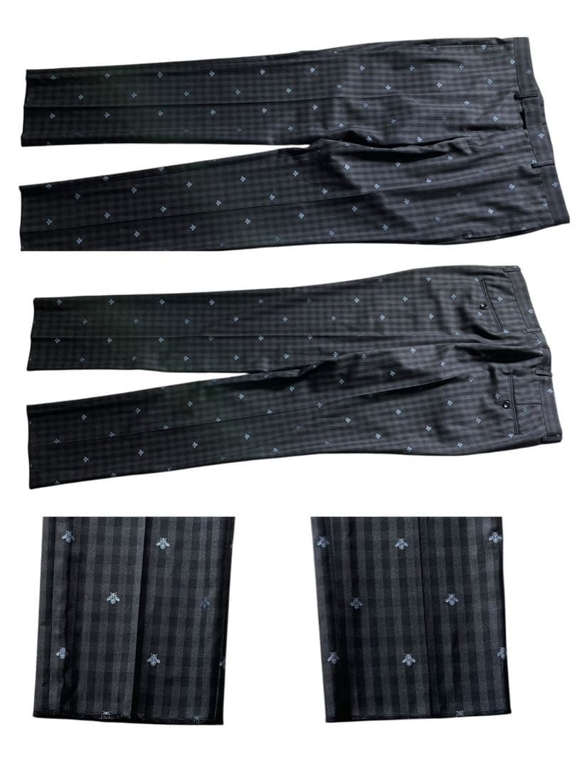 グッチ　現行！ミケーレ期　豪華ビー◎ スーツ セットアップ 50 XL