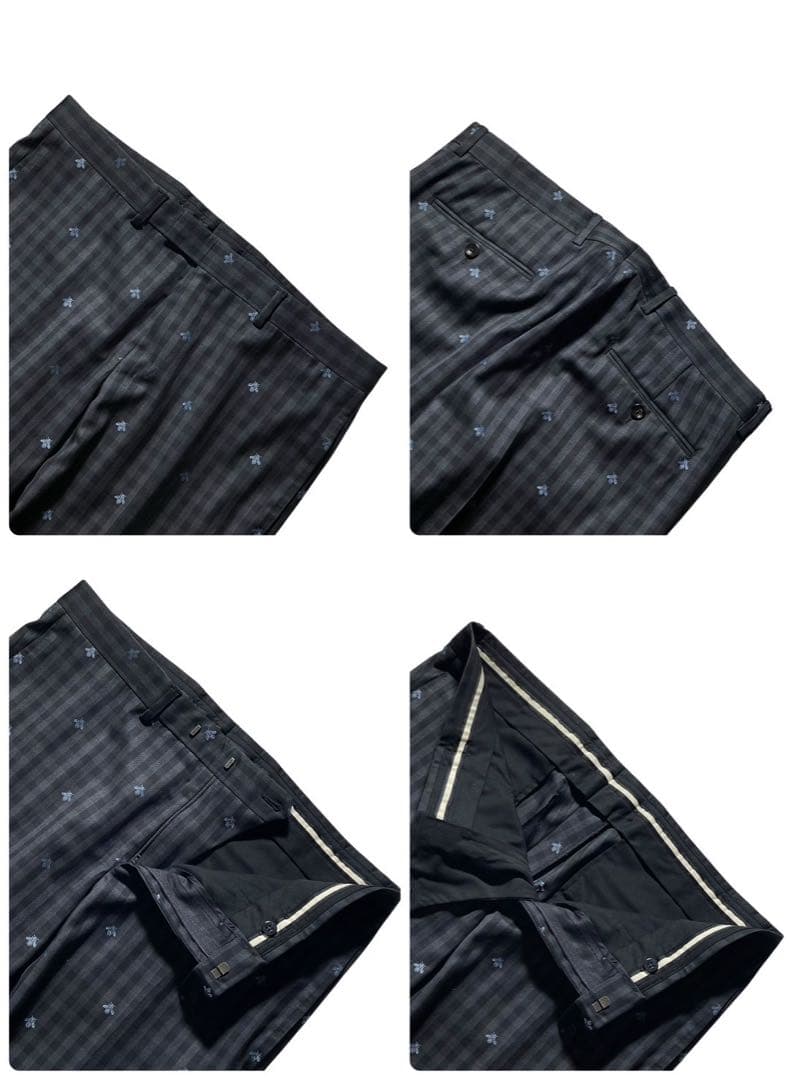 グッチ　現行！ミケーレ期　豪華ビー◎ スーツ セットアップ 50 XL