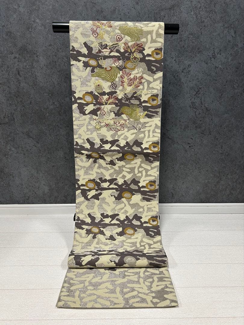 sakura様御専用。HX-84 袋帯　両面　宝尽くし　鳥獣戯画　金銀糸 六通
