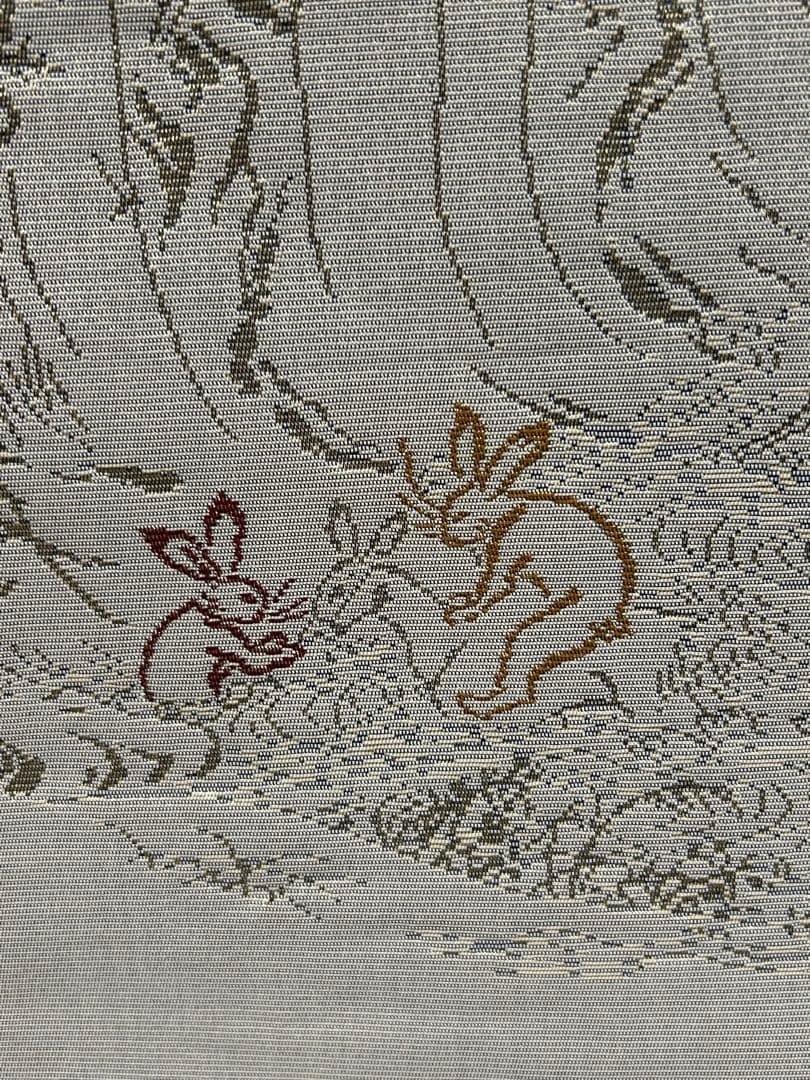 sakura様御専用。HX-84 袋帯　両面　宝尽くし　鳥獣戯画　金銀糸 六通