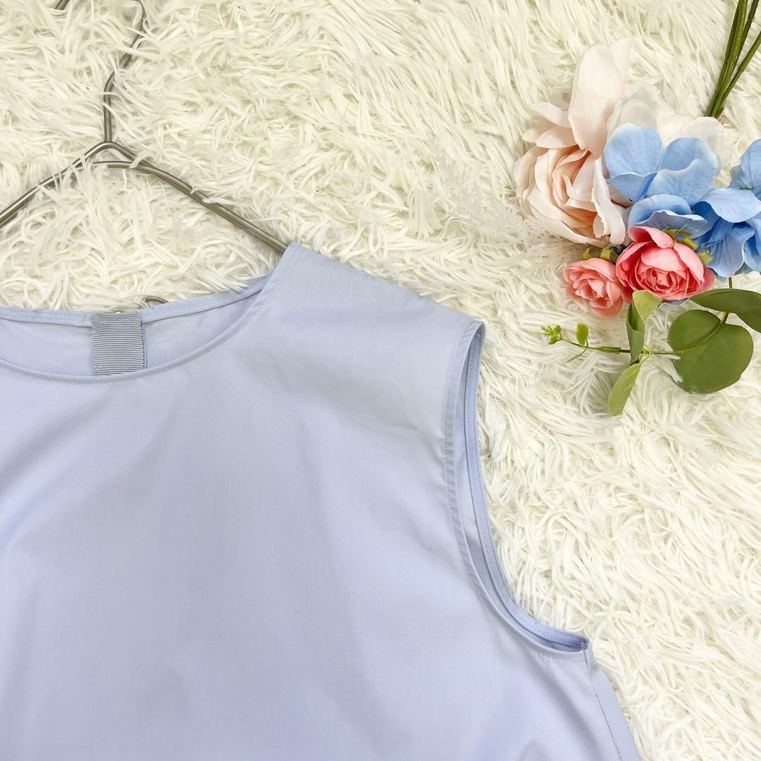 美品♡liten リテン レイヤードフリルブラウス ヒヤシンス