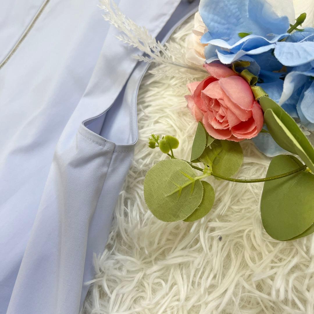 美品♡liten リテン レイヤードフリルブラウス ヒヤシンス