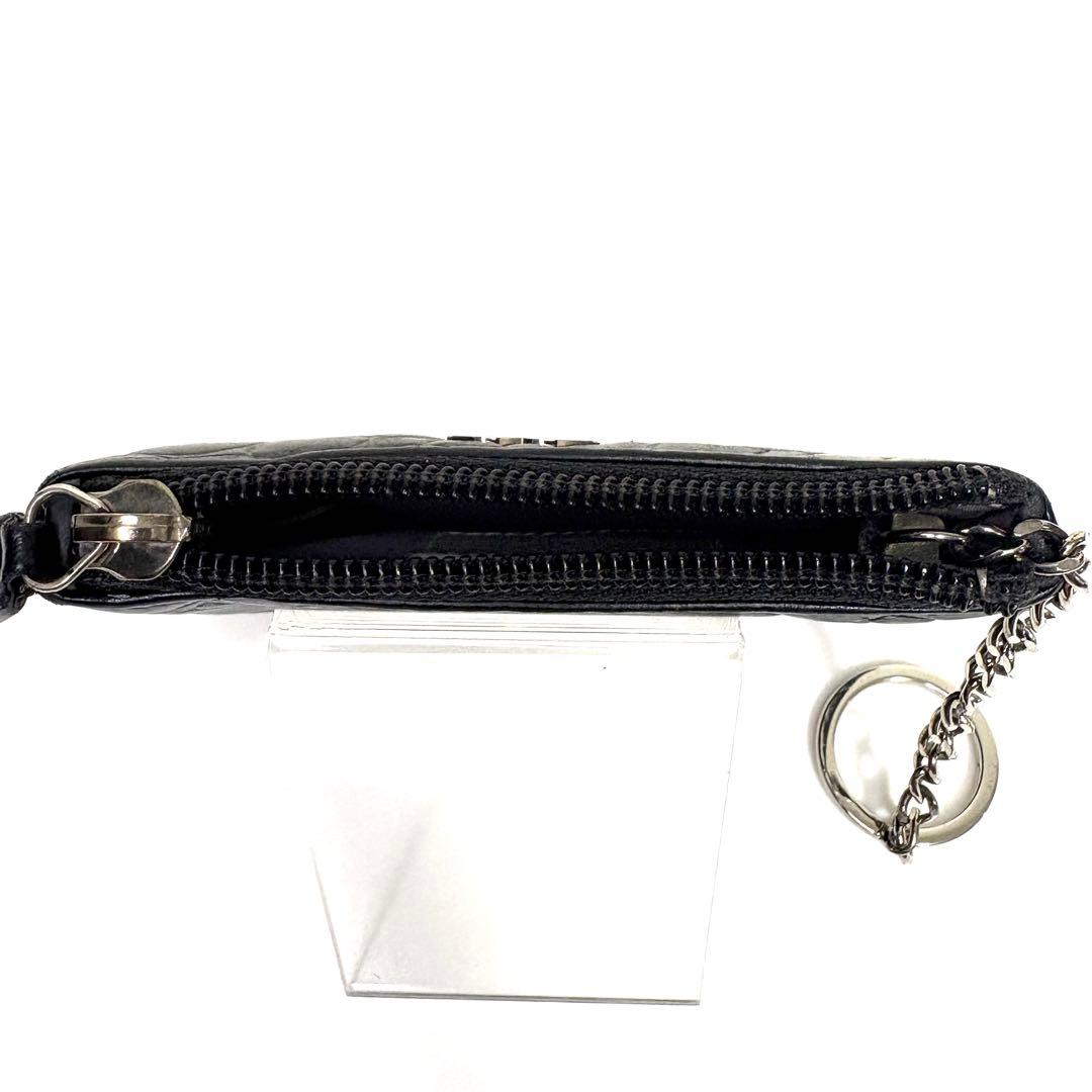 CHANEL シャネル ケース カメリア レザー ブラック
