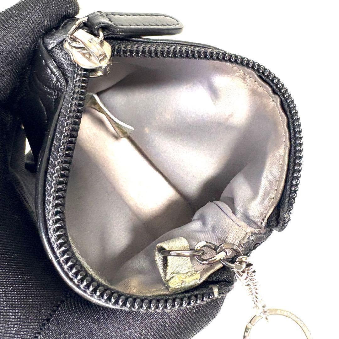 CHANEL シャネル ケース カメリア レザー ブラック