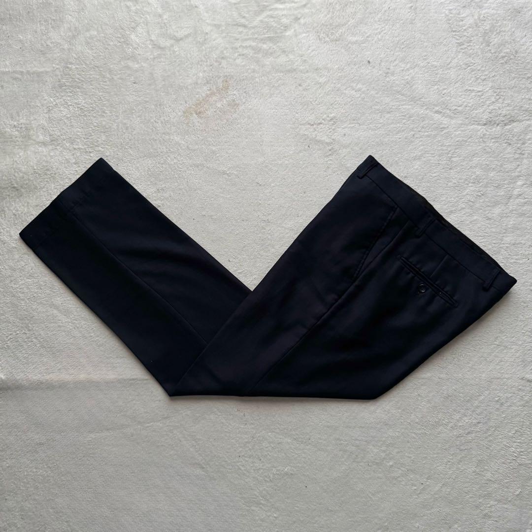 未使用級 ジョルジオアルマーニ スーツ セットアップ ネイビー シャドーロゴ