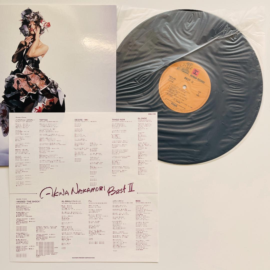 良好 オリジナル盤 LP レコード〔 中森明菜 - BESTⅡ 〕