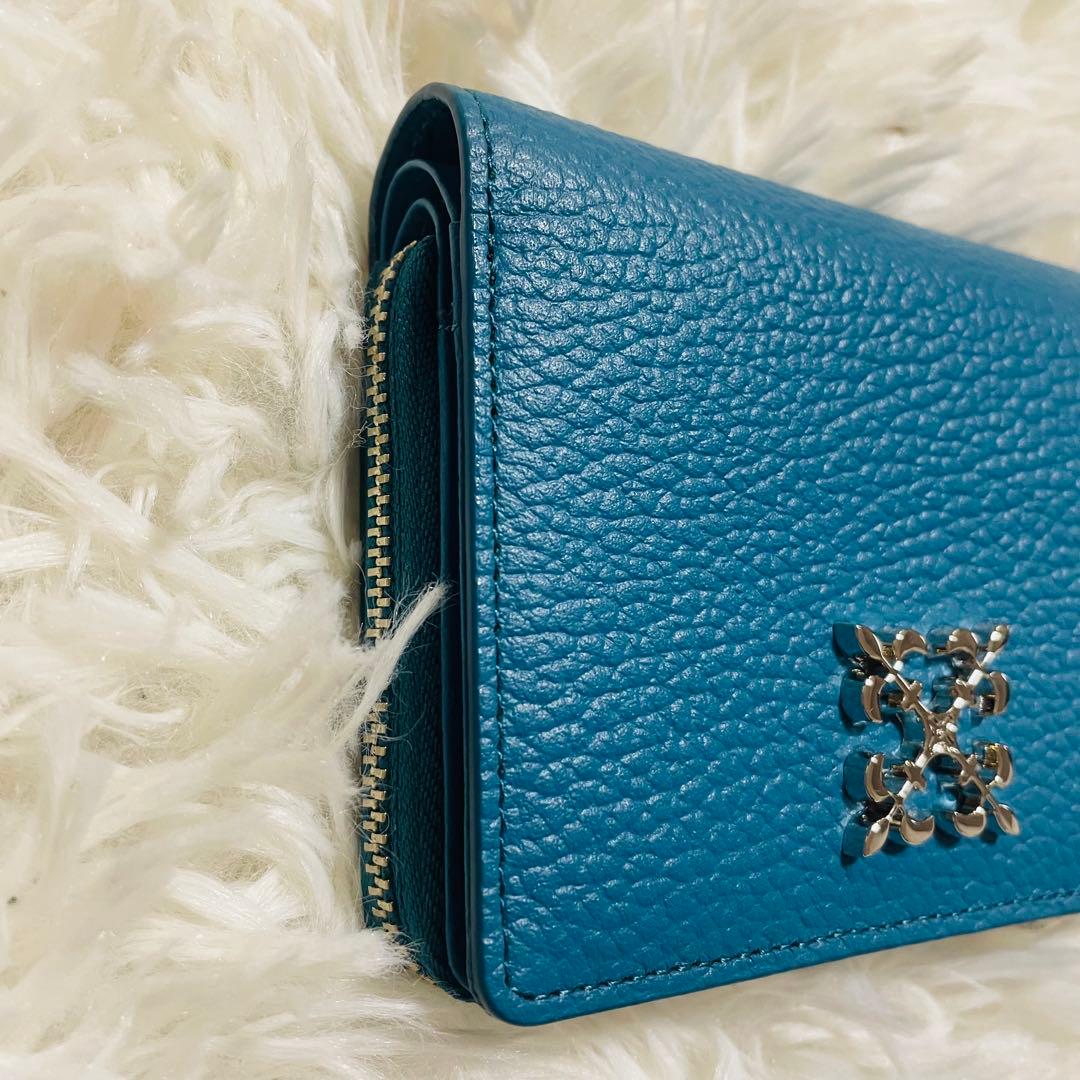 茉*花様 【美品】russet 二つ折り財布 モノグラムプレート