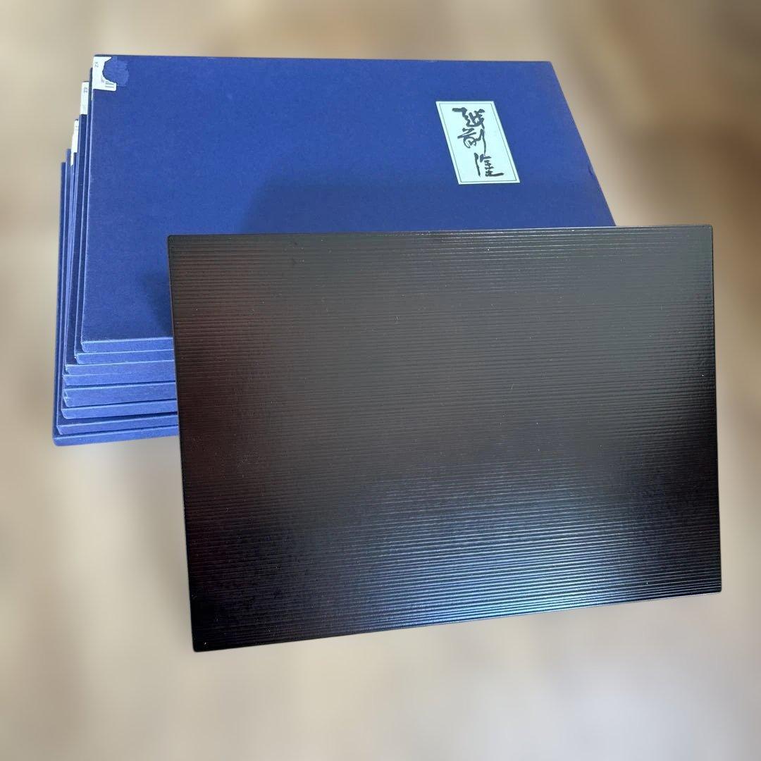 越前塗りトレー10枚（ウレタン漆器）食卓御膳