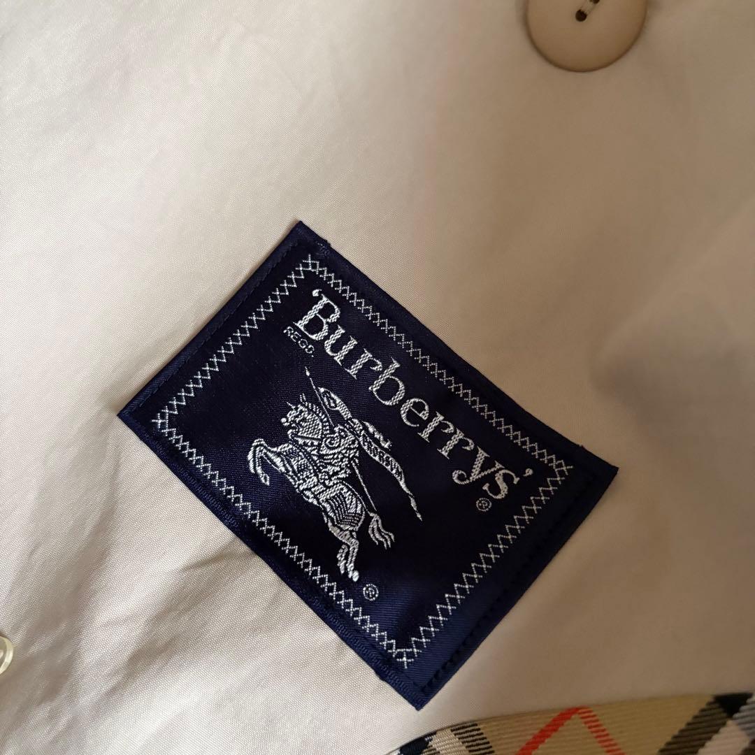 バーバリー トレンチコート 金ボタン ノバチェック ベルト M相当