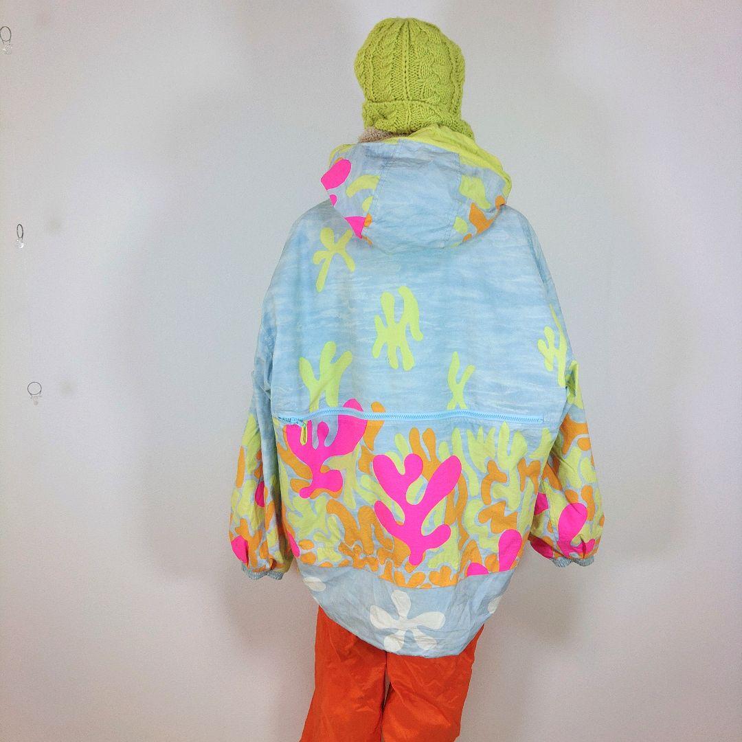 レディース　L　スキー　スノーボードウェア　上下セット　オーバーサイズ　オレンジ