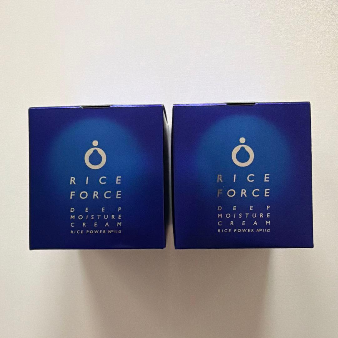 2個 RICE FORCE ディープモイスチュアクリーム 30g ライスフォース