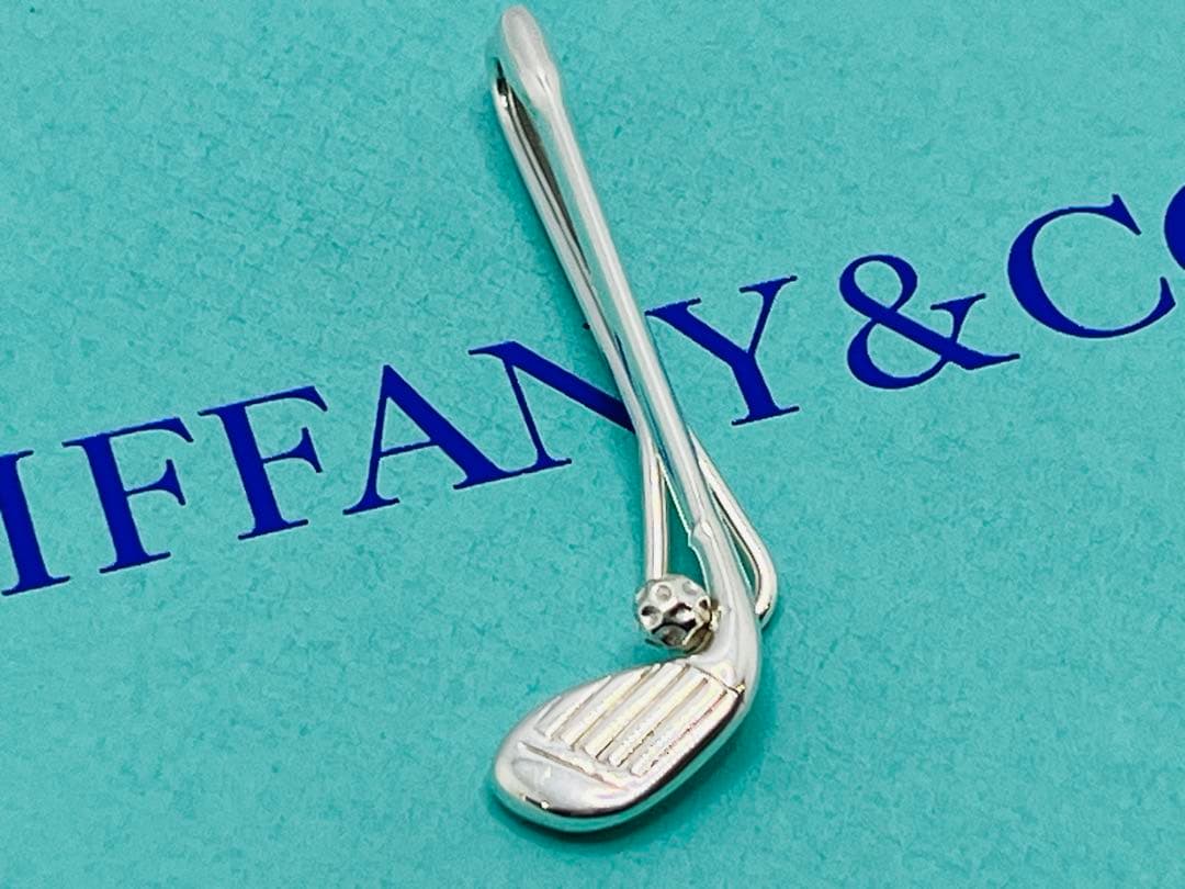 c743 美品　ティファニー　ゴルフクラブ　マネークリップ　ネクタイピン　925