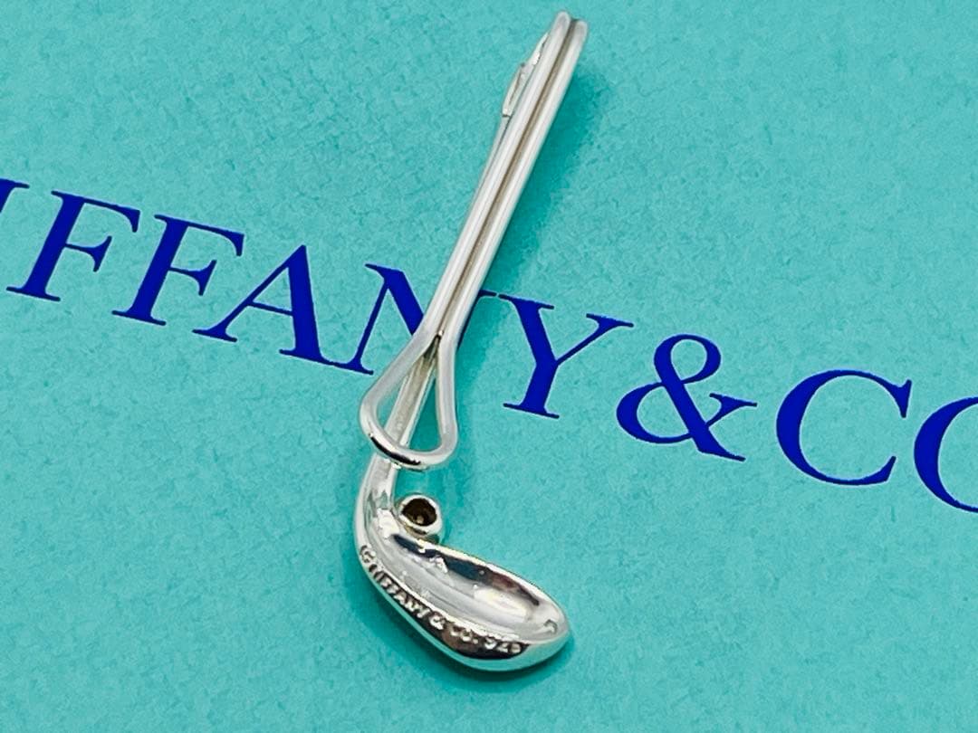 c743 美品　ティファニー　ゴルフクラブ　マネークリップ　ネクタイピン　925