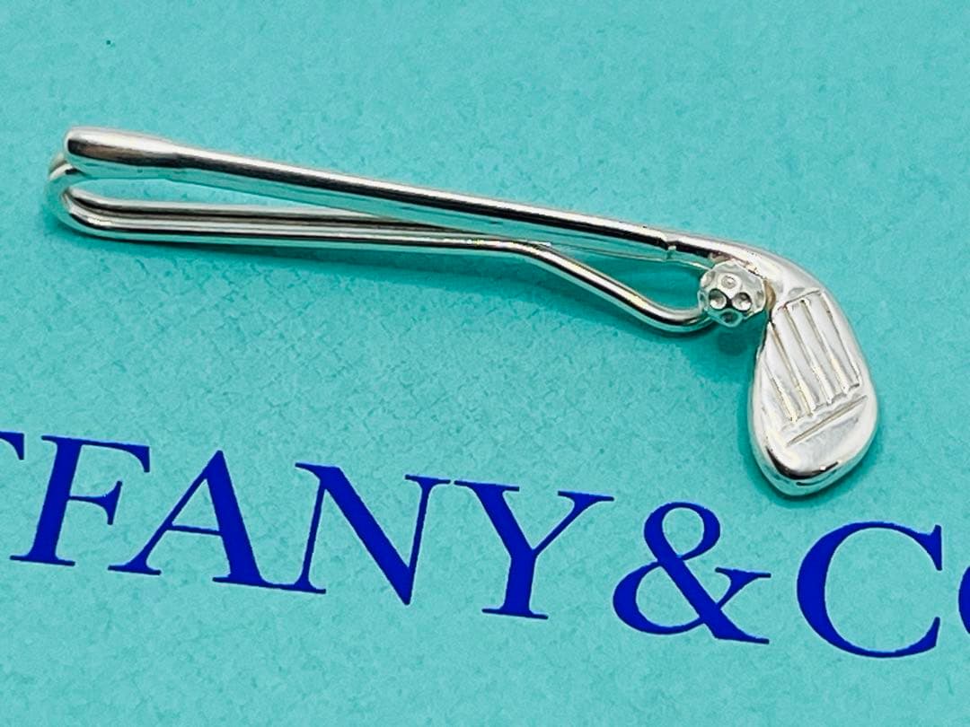 c743 美品　ティファニー　ゴルフクラブ　マネークリップ　ネクタイピン　925