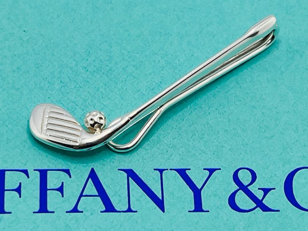 c743 美品　ティファニー　ゴルフクラブ　マネークリップ　ネクタイピン　925