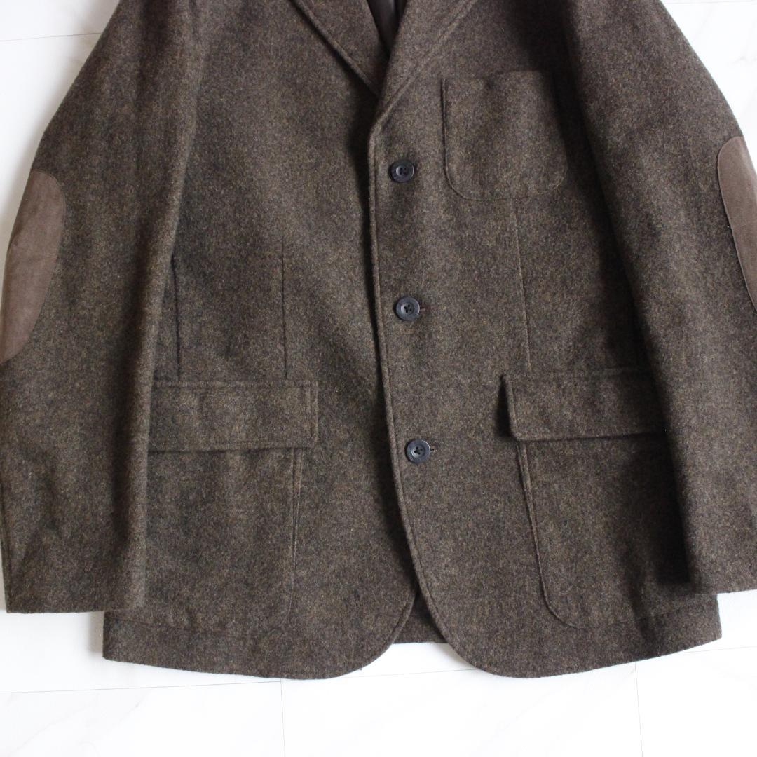 mont-bell ウールトラベルジャケット Lサイズ カーキ エルボパッチ