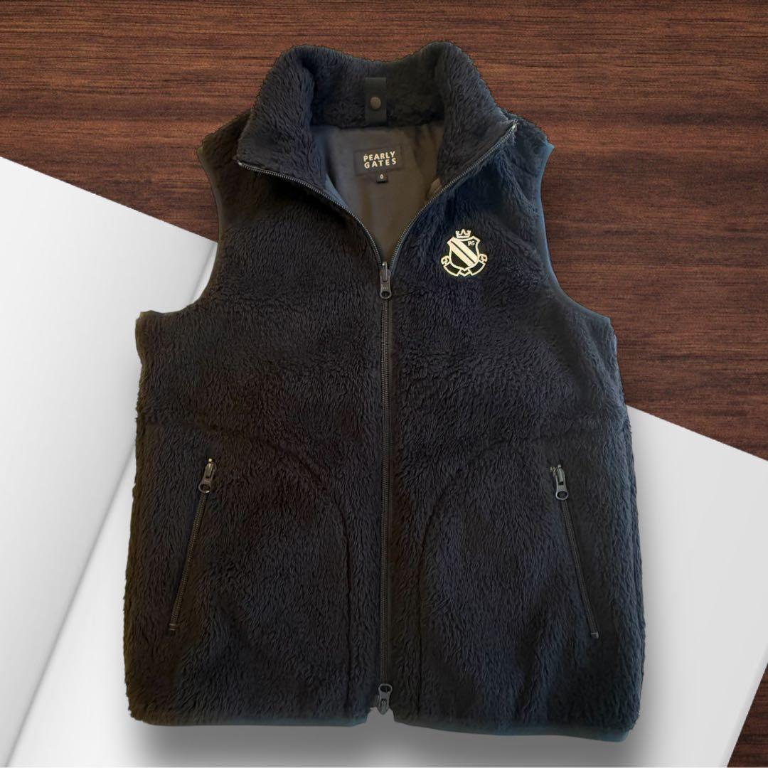 【超美品】PEARLYGATES ボーダージャケット　ベスト付き　サイズ0