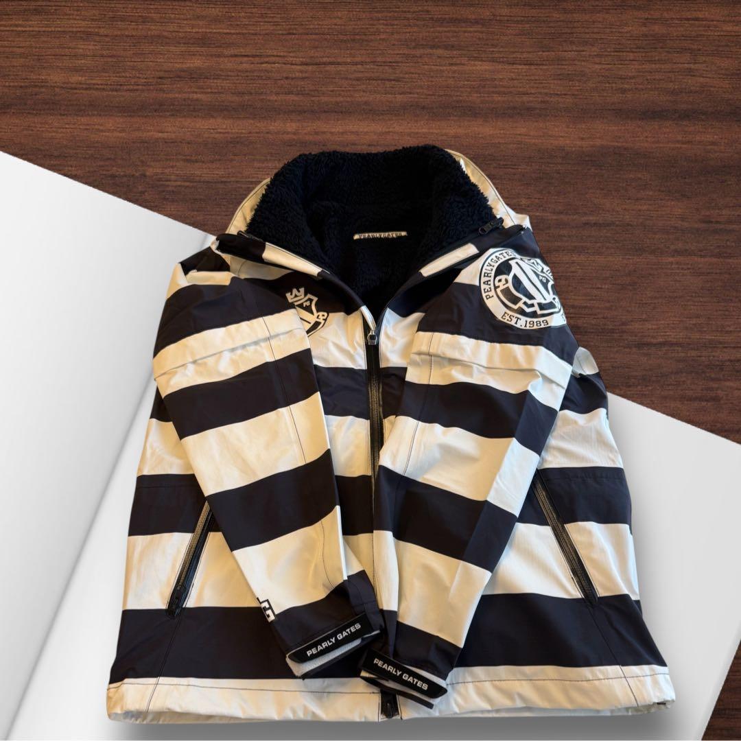 【超美品】PEARLYGATES ボーダージャケット　ベスト付き　サイズ0
