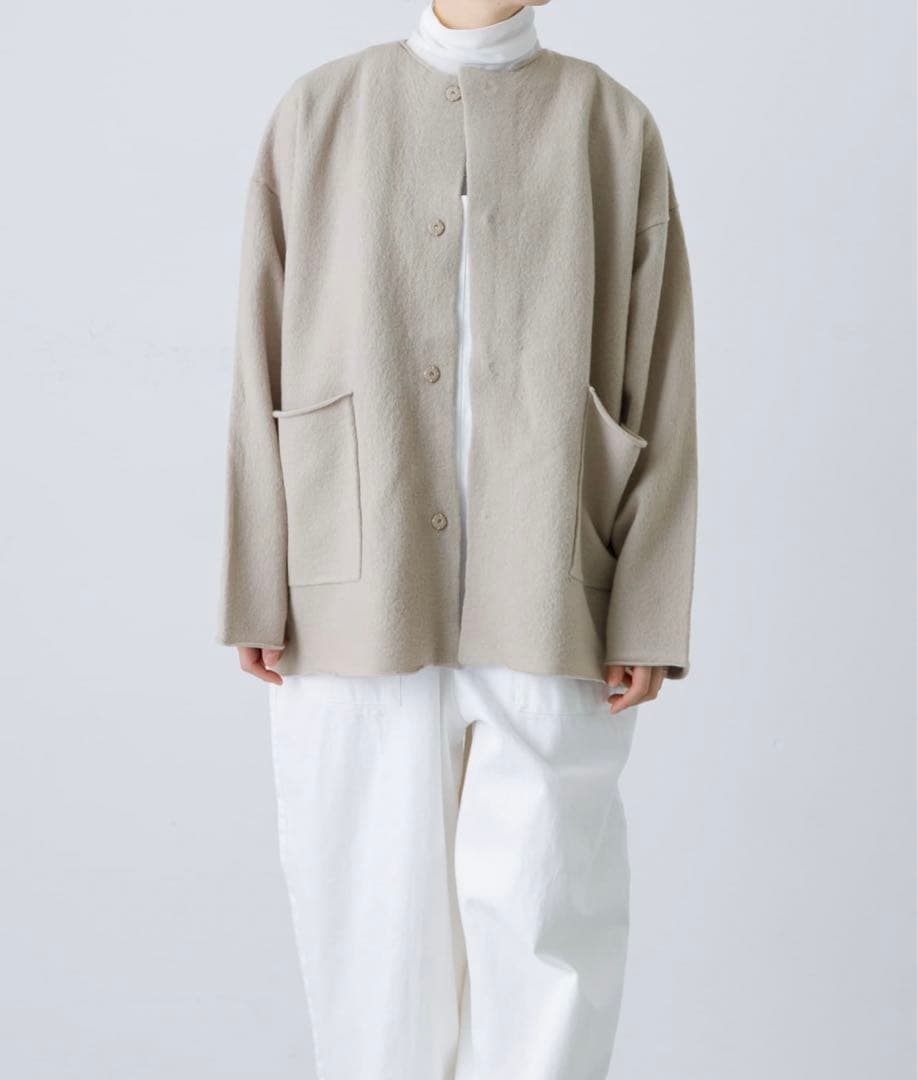 kagure かぐれ　ウールノーカラージャケット アーバンリサーチ　ドアーズ