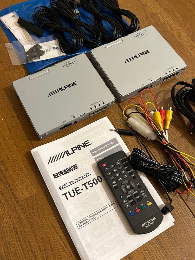 ❗️アルパイン tue-t500 フィルム　アンテナ新品　スペアチューナー付き❗️