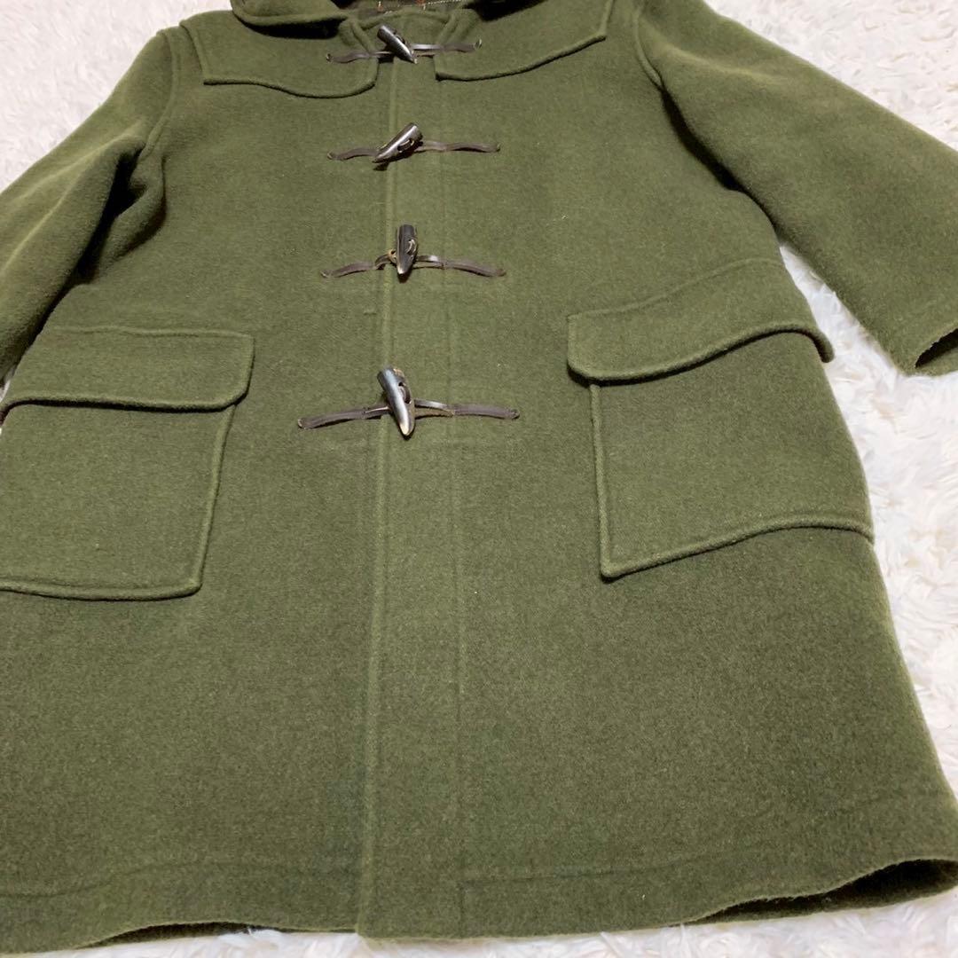 ★美品★ 英国製 グローバーオール ダッフルコート 裏地チェック USA40 L