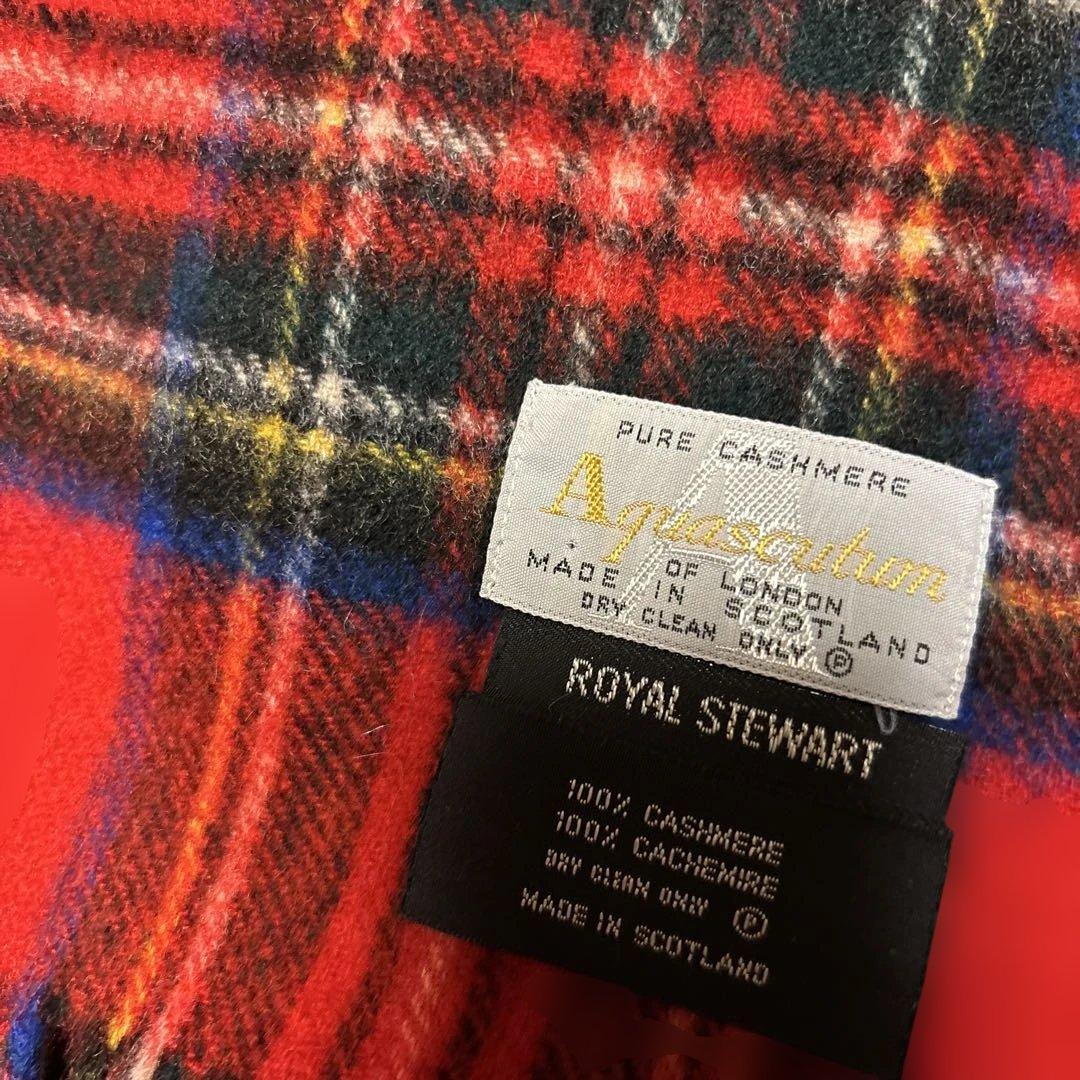 100%カシミヤ マフラー ロイヤルスチュワート新品未使用