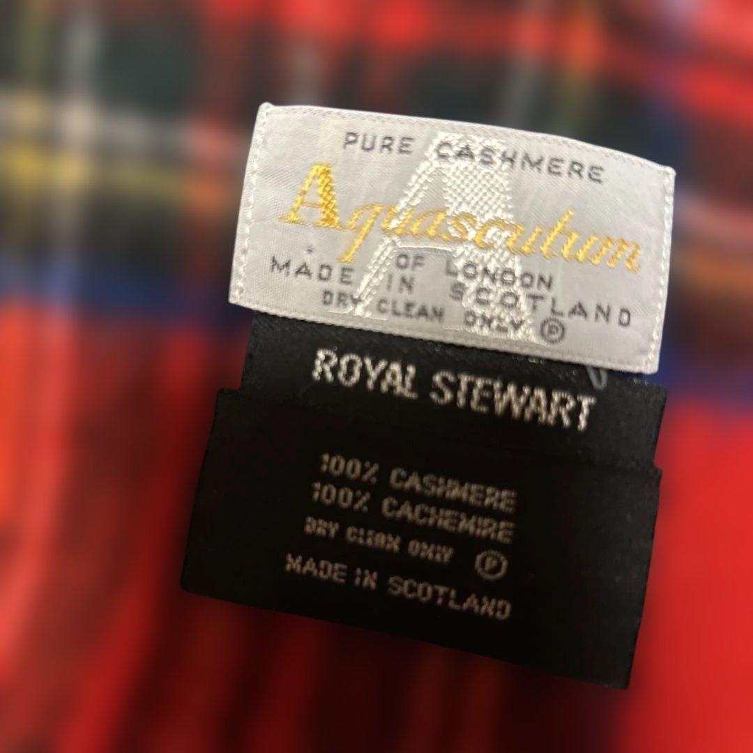 100%カシミヤ マフラー ロイヤルスチュワート新品未使用