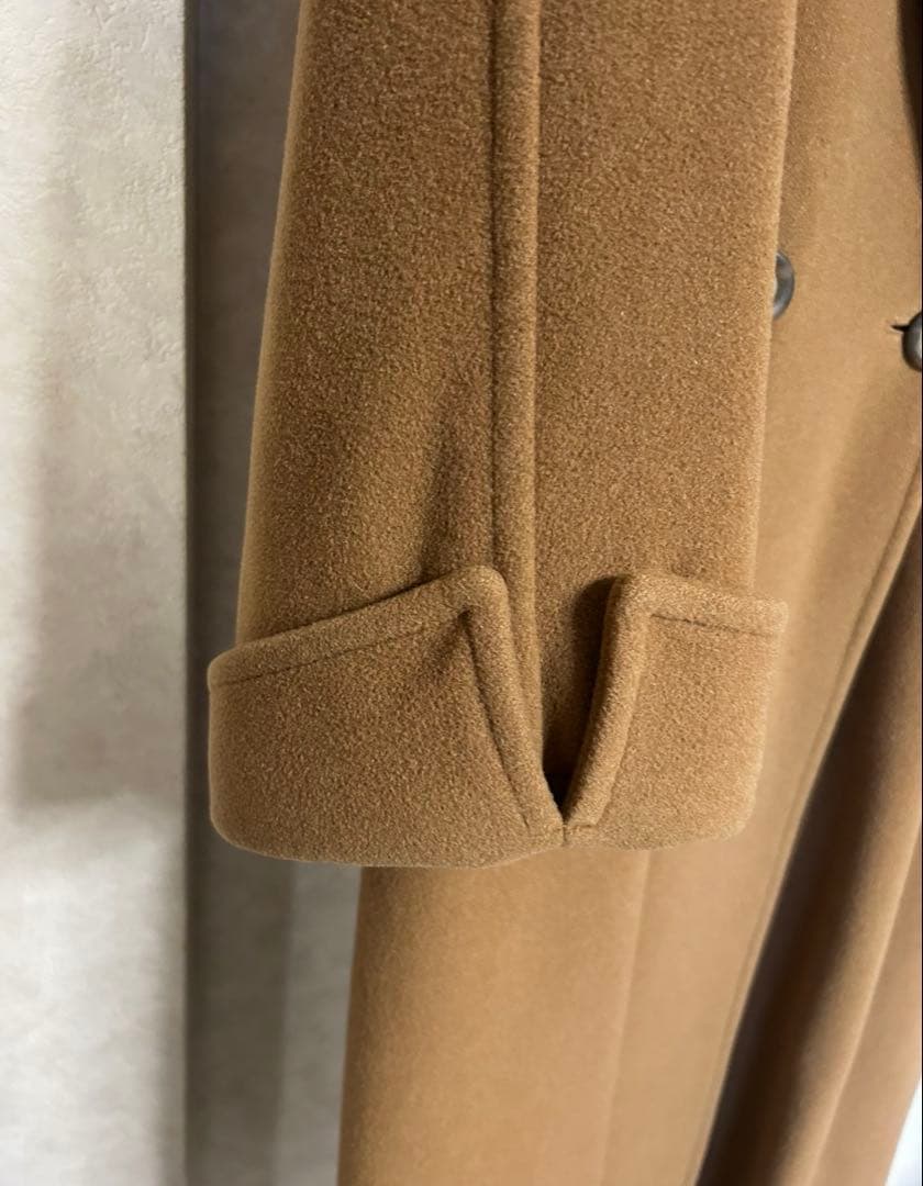 マックスマーラ　ロングコート　ピュアウール　訳あり　中古　虫食い