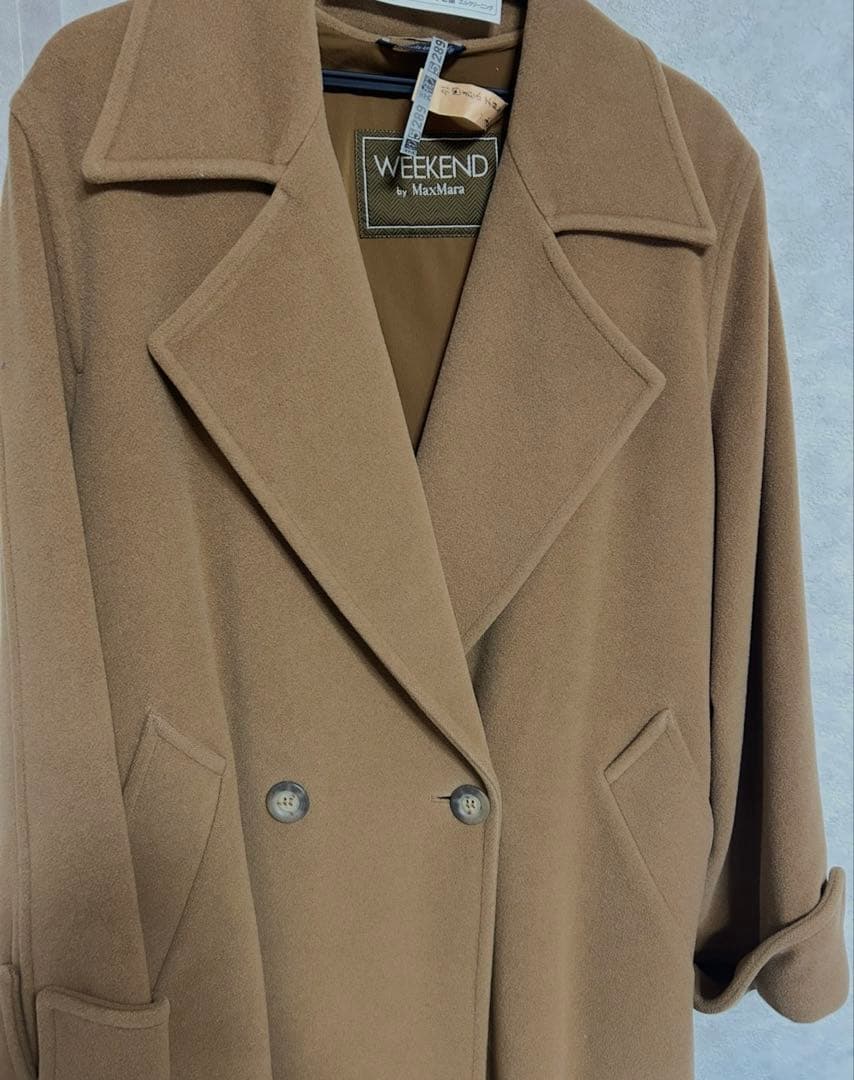 マックスマーラ　ロングコート　ピュアウール　訳あり　中古　虫食い