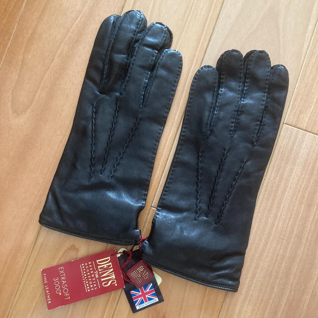 新品★ DENTS デンツ 手縫い 革手袋 レザーグローブ 羊革 シープ 英国