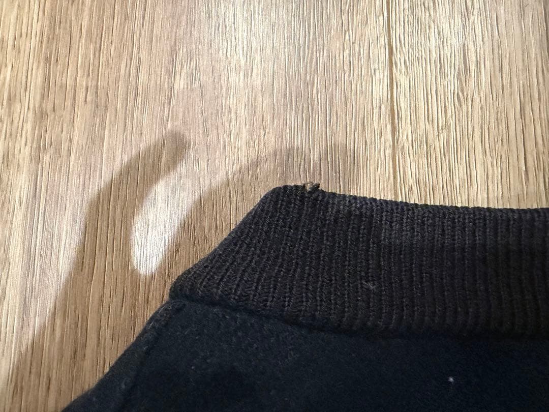 k*m様 希少 NIKE 90s 袖レザー スタジャン NIKE TOWN ブラ