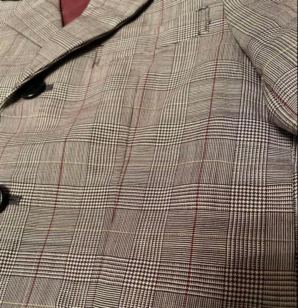 卒園式　入学式　ポールスミス グレー チェック柄 スーツセット