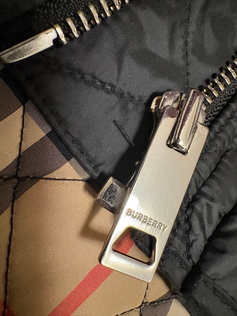 BURBERRY ブラック キルティングジャケット　162cm ほぼ新品